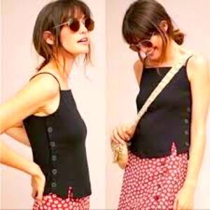 Anthropologie Meadow Rue Button side Tank. NWT S